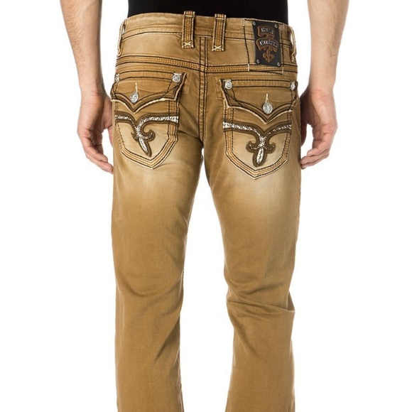 Brown rock revival jeans Outlet